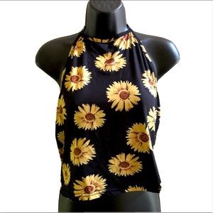 Sunflower halter top